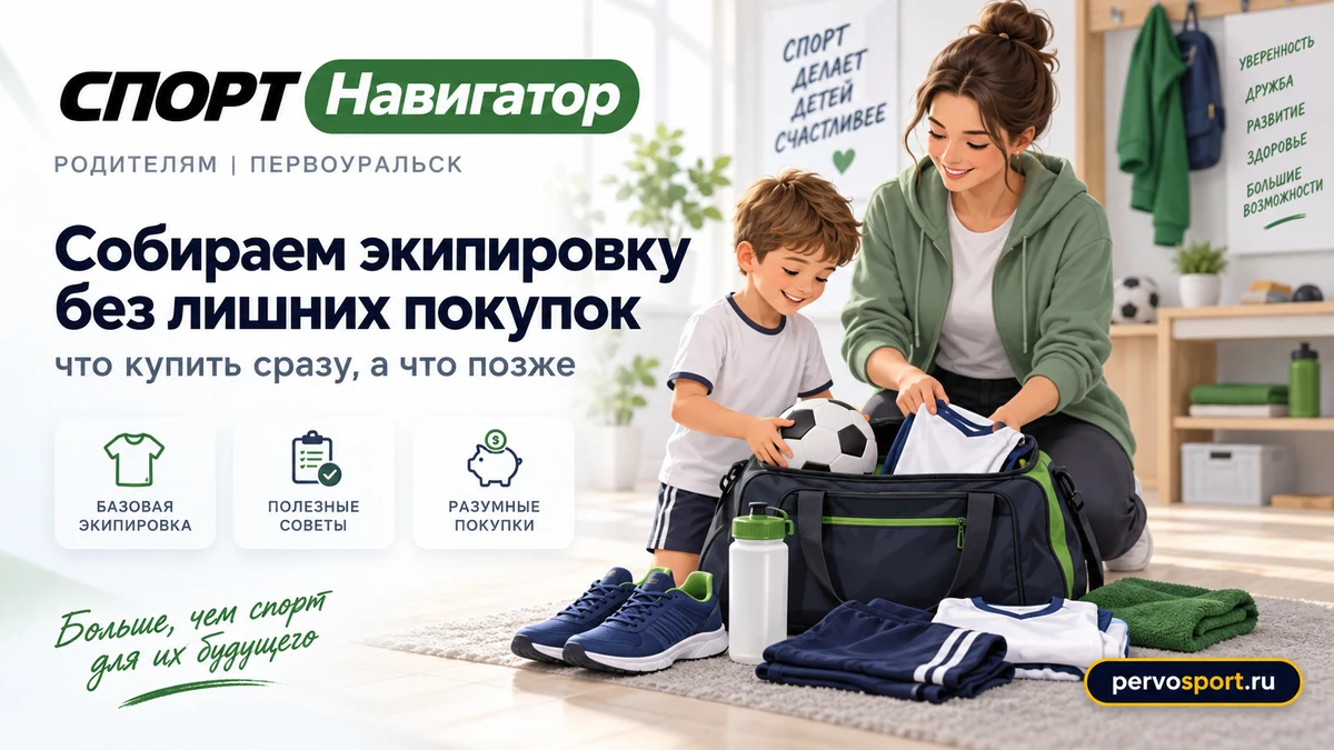 Какая экипировка нужна ребёнку для спортивной секции